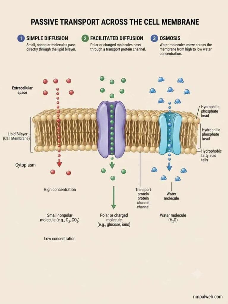Passive and Active transport across cell membrane